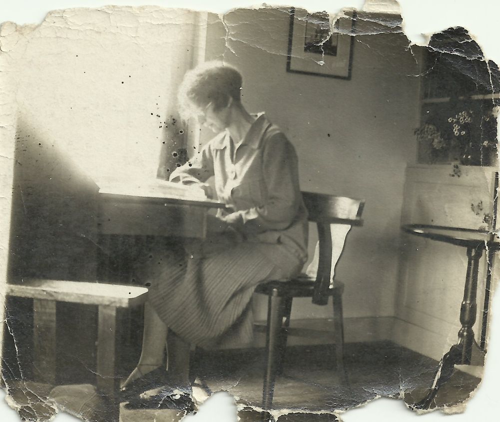 13. In her study, 1920's.